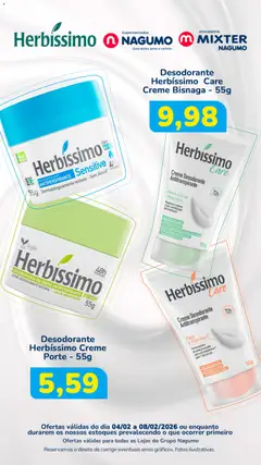 Nagumo - Ofertas Herbíssimo - Pré-Visualização do folheto da loja Nagumo, válido de 04.02.2026