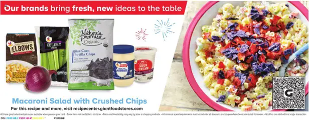 Giant Weekly Ad - valid from 04.07.2025 | Page: 18 | Products: Corn, Table, Cream, Mayonnaise