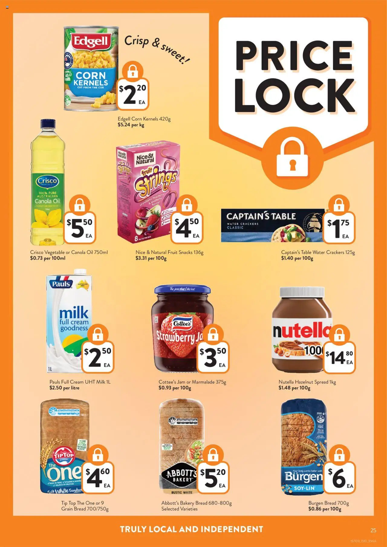 Foodworks catalogue - valid from 15.10.2025 | Page: 25 | Products: Crackers, Milk, Water, Raspberry