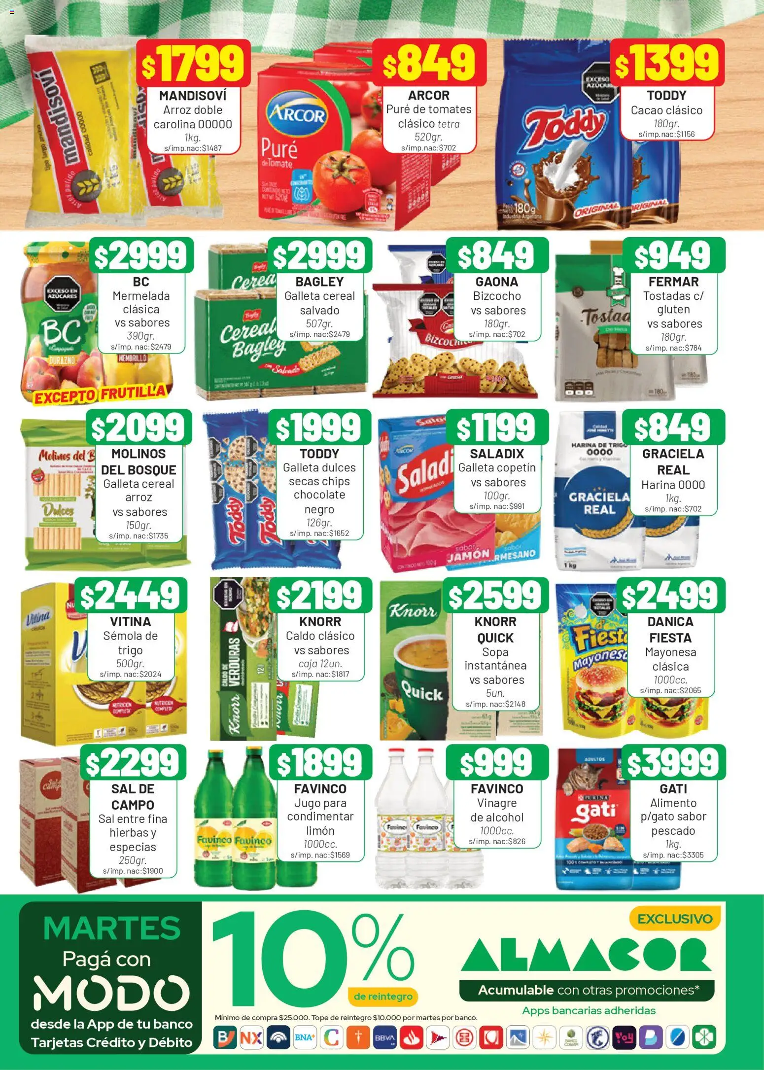 Almacor catálogo │ válido desde el 16.04.2026 | Página: 6 | Productos: Vinagre, Mayonesa, Sal, Arroz