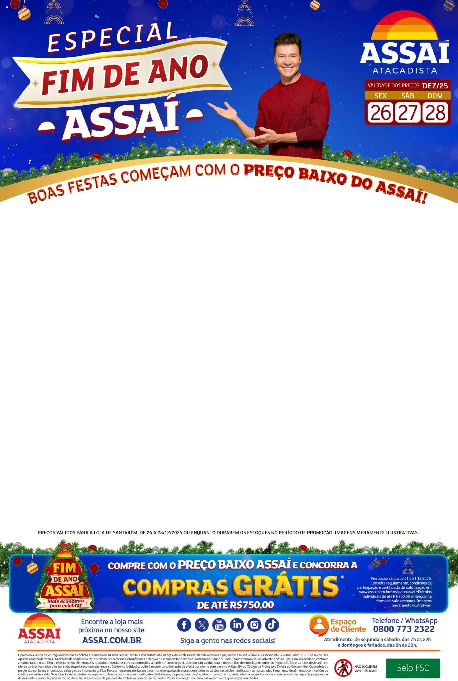 Assaí Atacadista Folheto - válido de 05.04.2026 | Página: 1 | Produtos: Pneus, Baixo, Bebida, Telefone