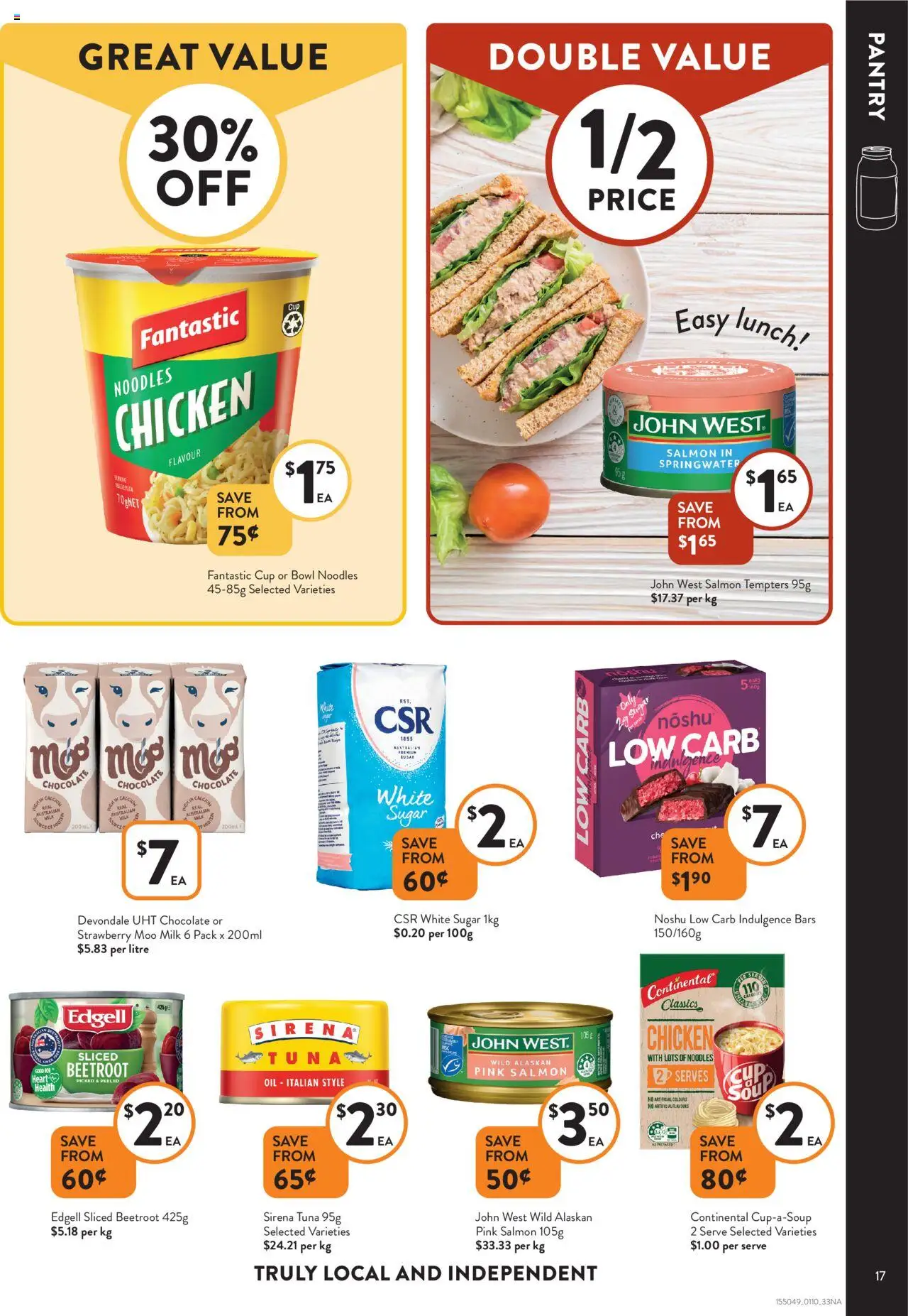 Foodworks catalogue - valid from 01.10.2025 | Page: 17 | Products: Chocolate, Chicken, Salmon, Sugar