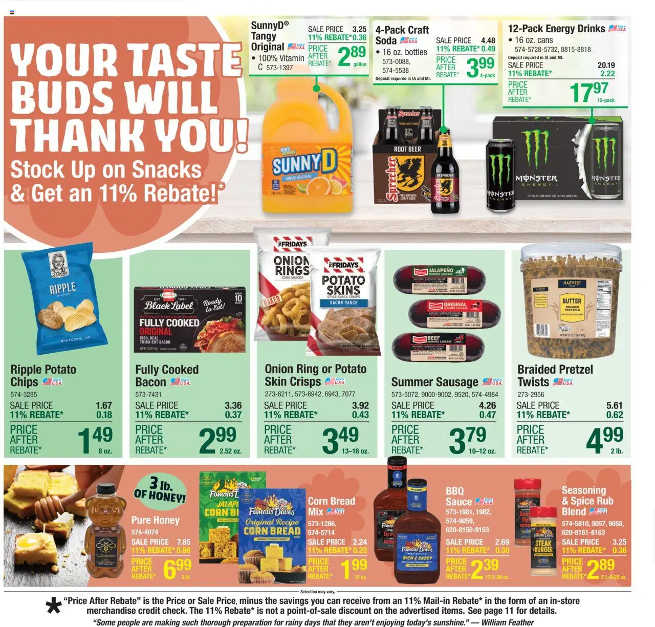 Menards Weekly Ad - valid from 20.08.2025 | Page: 15 | Products: Corn, Bread, Beef, Chips