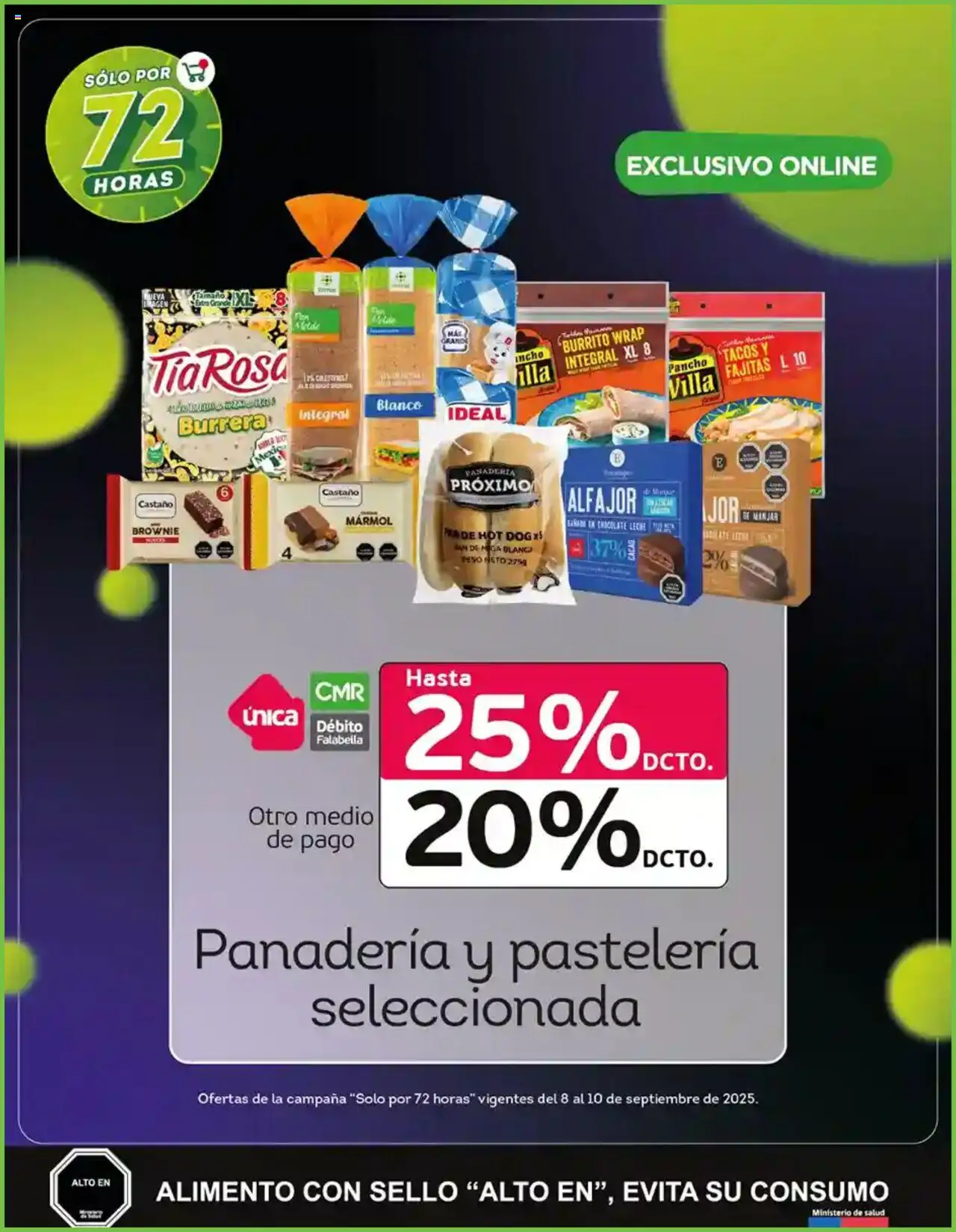 Tottus ofertas  │ válido desde el 08.09.2025 | Página: 7 | Productos: Peso, Panadería, Campana, Chocolate