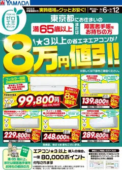 06.09.2025から有効なオファーを含む ヤマダ 電機 - 東京ゼロエミポイントのお知らせ