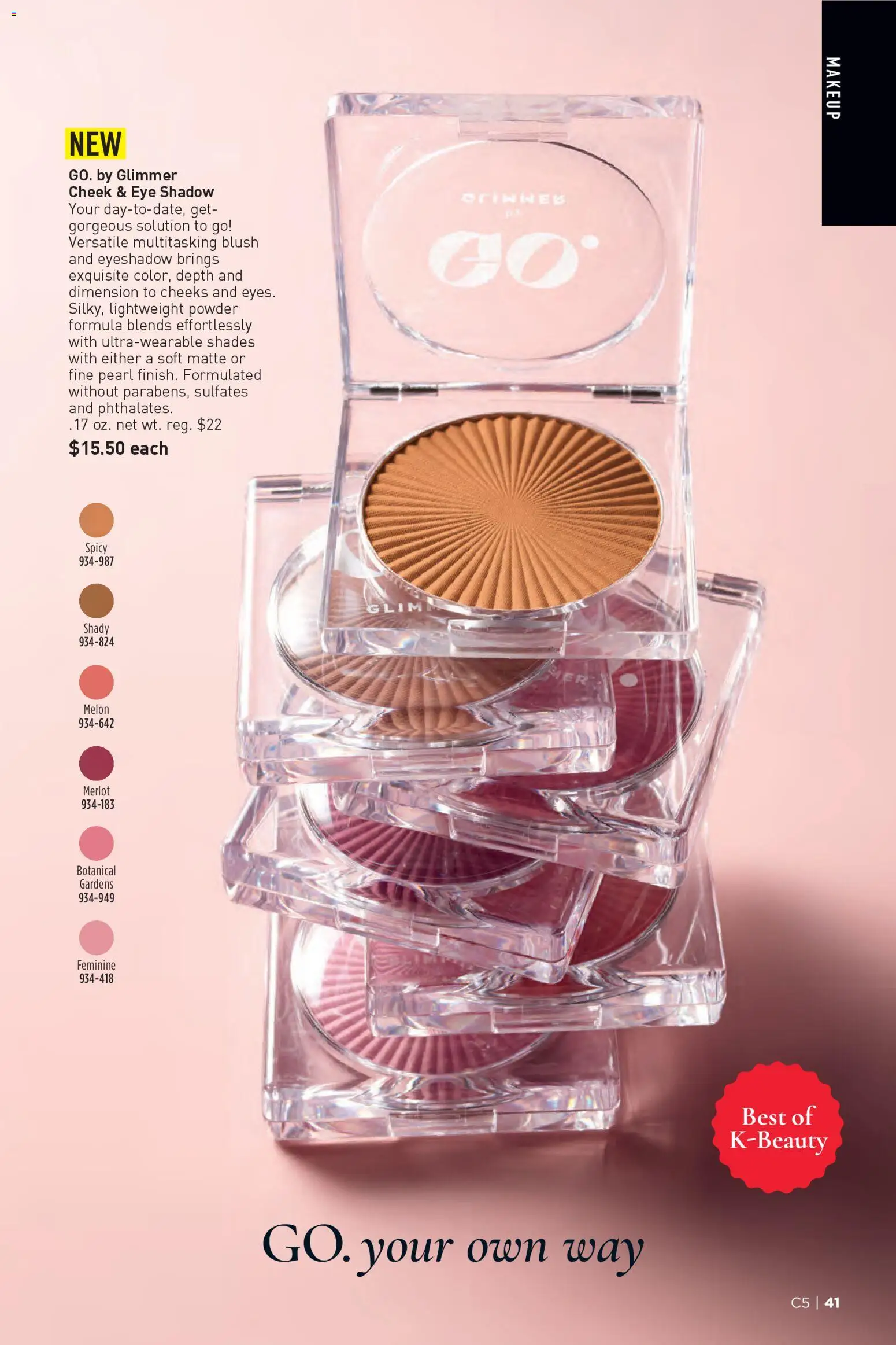 Avon Brochure - valid from 25.02.2026 | Page: 41 | Products: Powder, Blush, Eyeshadow, Melon