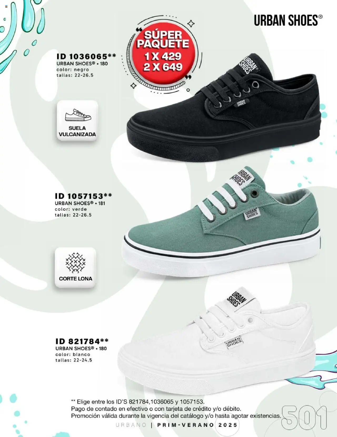 Nuevas ofertas de Price Shoes válidas en toda la República Mexicana desde el 24.01.2025. ¡Encuentra las mejores ofertas en Price Shoes catálogo Urbano! | Página: 501 | Productos: Lona
