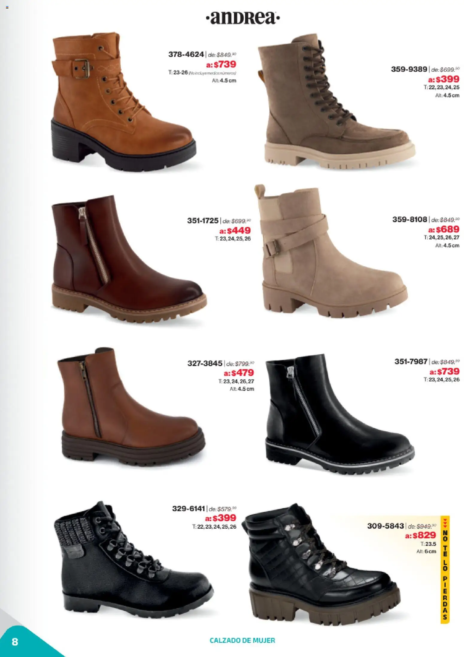 Nuevas ofertas de Andrea válidas en toda la República Mexicana desde el 02.11.2025. ¡Encuentra las mejores ofertas en Andrea catálogo Outlet! | Página: 8