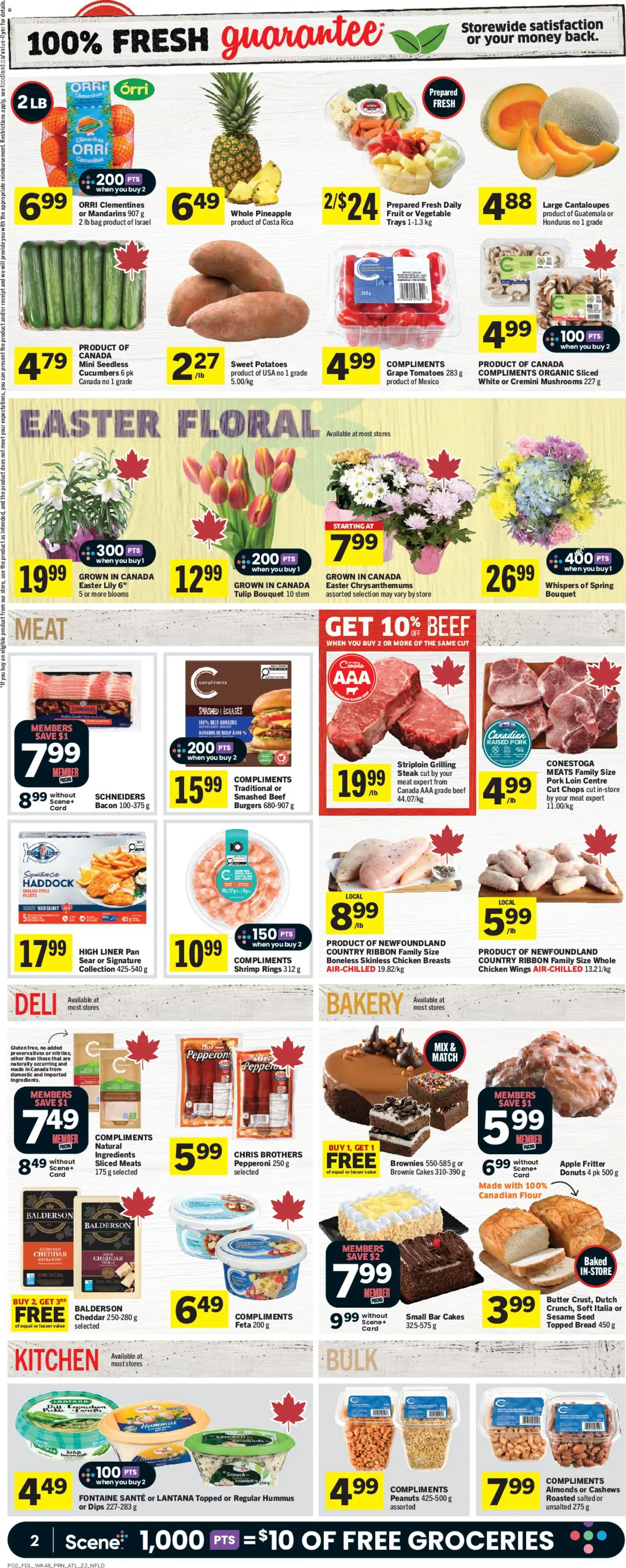 Foodland flyer valid from 26.03.2026 | Page: 5 | Products: Cucumbers, Potatoes, Bag, Butter