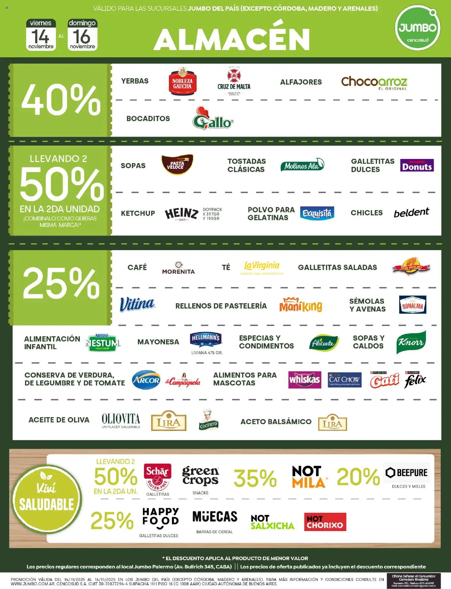 Jumbo - Ofertas  │ válido desde el 14.11.2025 | Página: 3 | Productos: Polvo, Ketchup, Tomate, Café