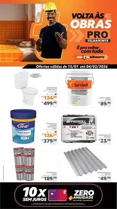 Telhanorte - Ofertas Pro - Pré-Visualização do folheto da loja Telhanorte, válido de 15.01.2026
