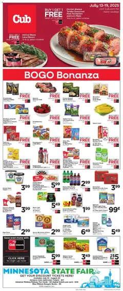 Preview of Cub Foods weekly ads valid from 13.07.2025