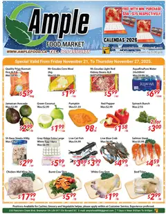 Preview of Ample Food Market weekly flyer / circulaire from shop Ample Food Market valid from 21.11.2025