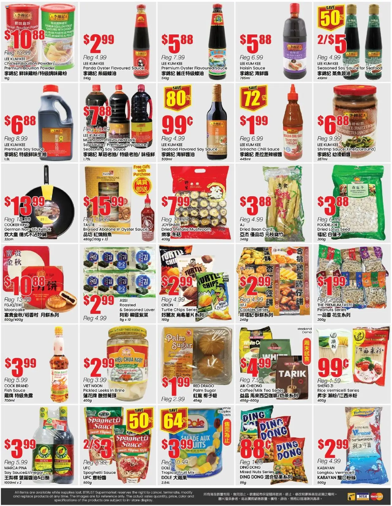 Btrust Supermarket flyer valid from 26.09.2025 | Page: 4 | Products: Fish, Nuts, Cookies, Powder