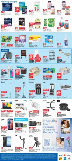 Preview of London Drugs weekly flyer / circulaire from shop London Drugs valid from 24.04.2026 | Page: 4 | Products: Smartphone, Printer, Bag, Coffee maker