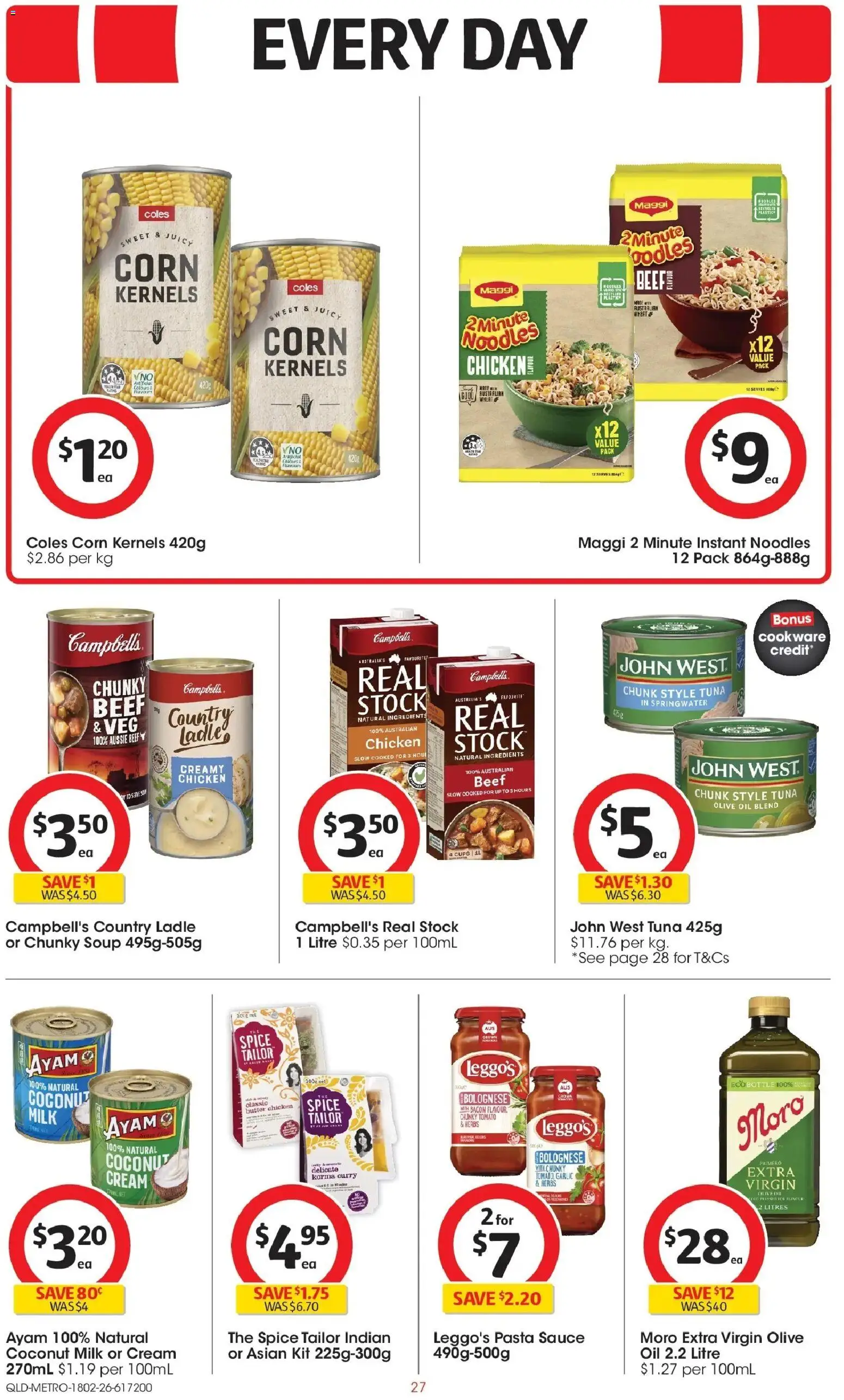 Coles catalogue - valid from 18.02.2026 | Page: 27 | Products: Curry, Cookware, Sauce, Tuna