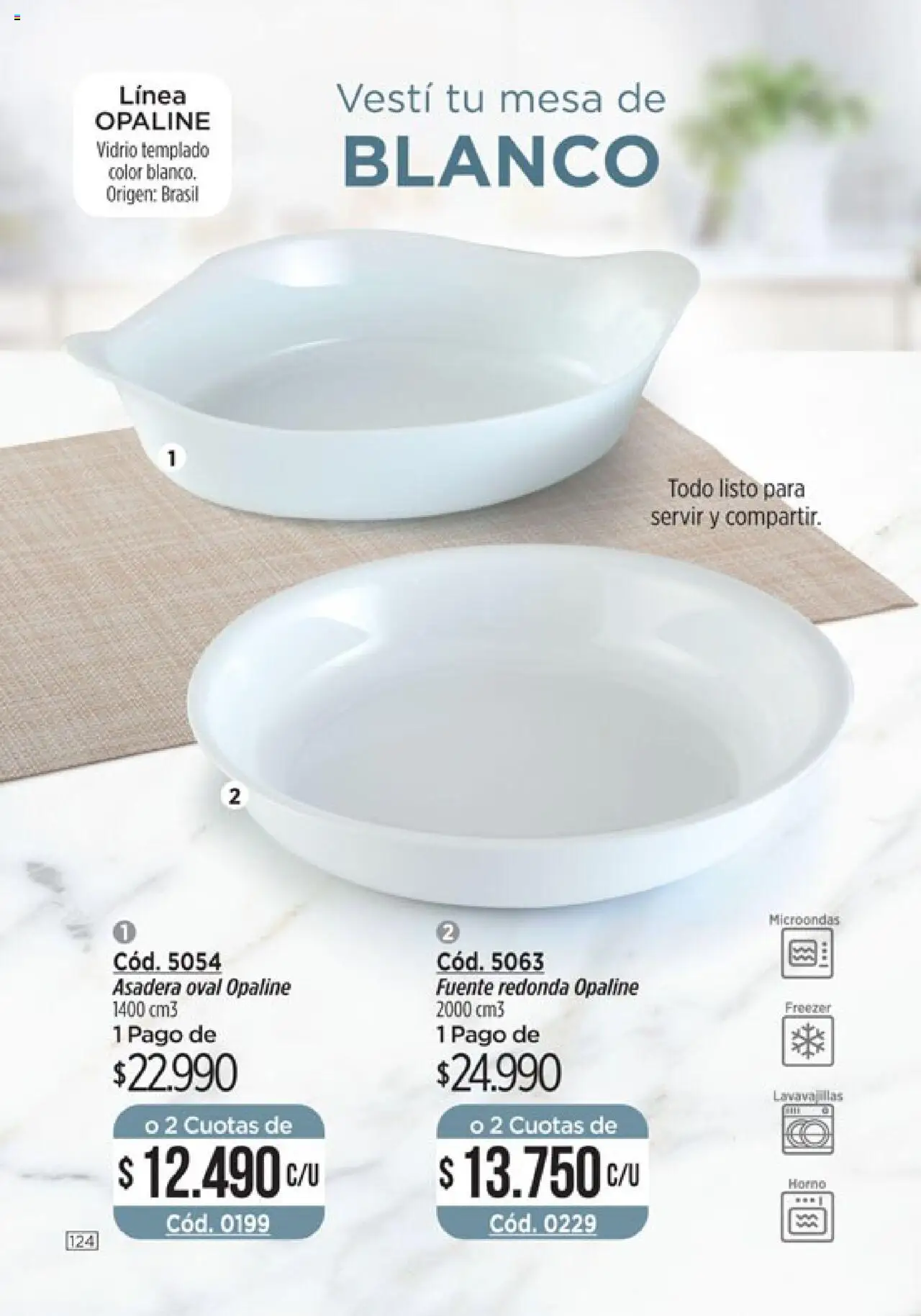 Catálogo Amodil Campaña 16 │ válido desde el 01.10.2025 | Página: 124 | Productos: Asadera, Fuente, Microondas, Freezer