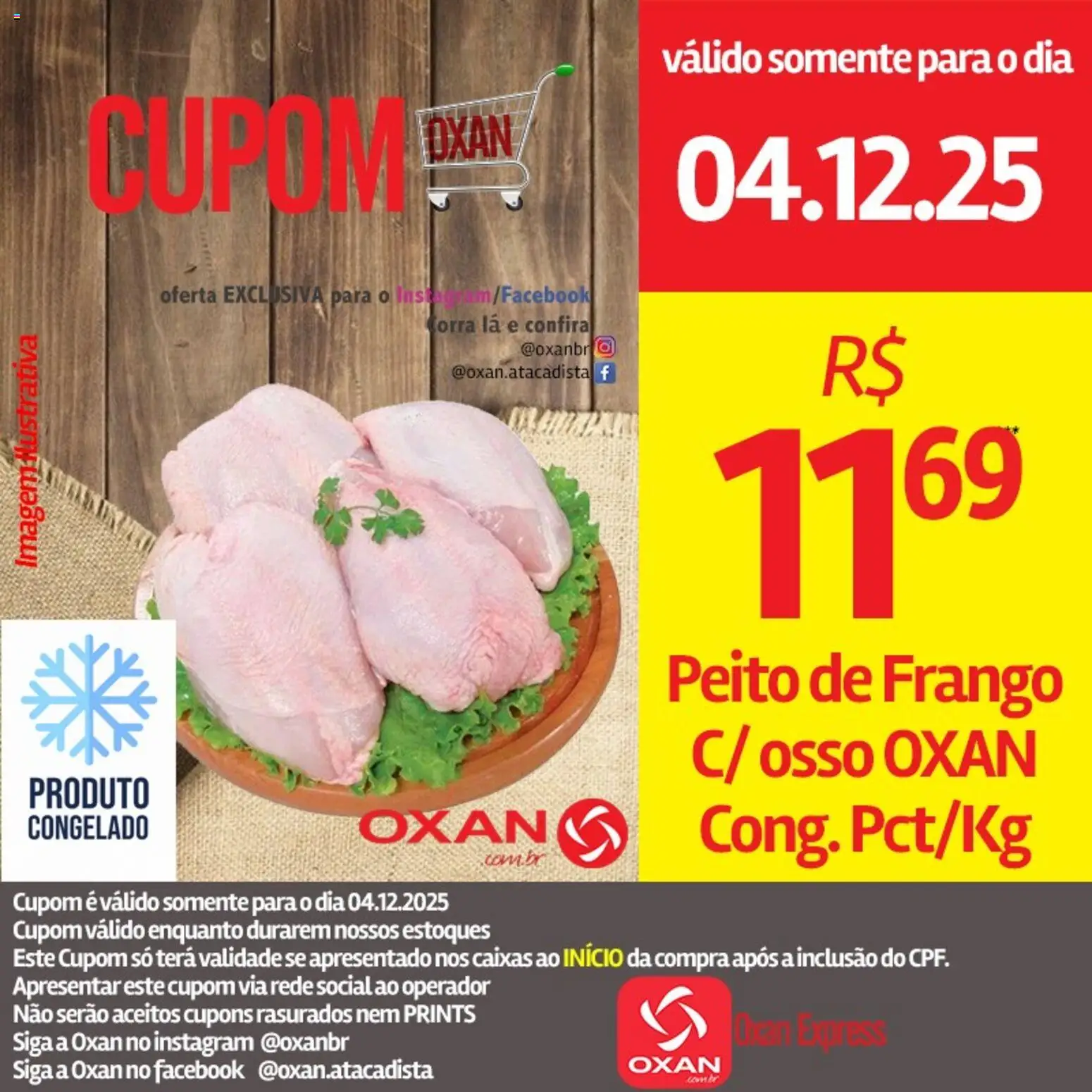Oxan Atacadista Folheto - válido de 04.12.2025 | Página: 8 | Produtos: Frango, Peito de frango