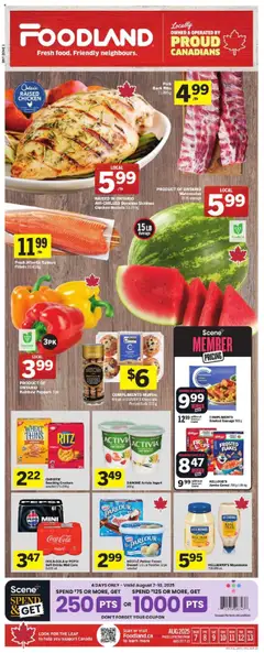 Preview of Foodland weekly flyer / circulaire from shop Foodland valid from 07.08.2025