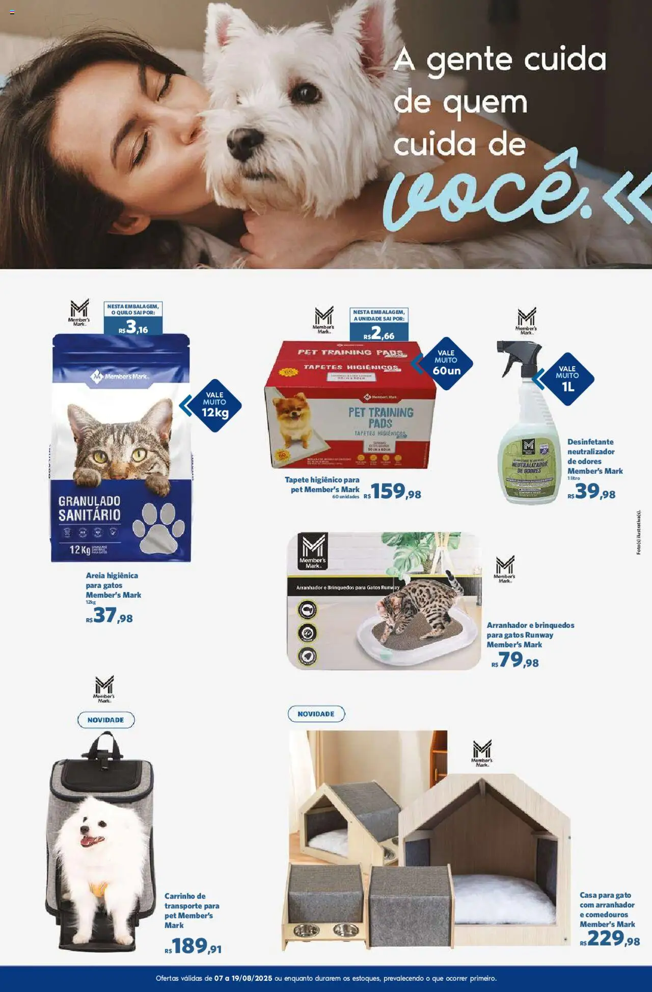 Sam's Club Folheto - válido de 07.08.2025 | Página: 12 | Produtos: Areia, Tapete, Tapete higiênico, Desinfetante