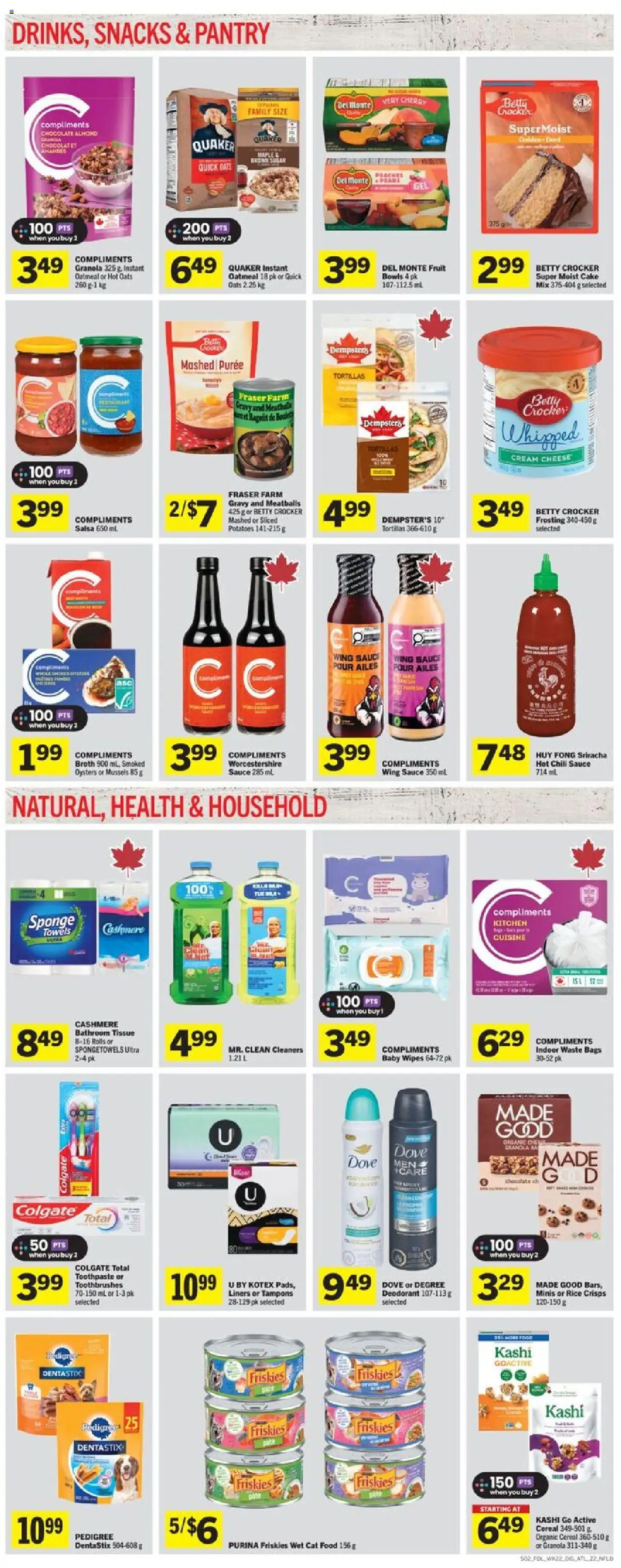 Foodland flyer valid from 25.09.2025 | Page: 8 | Products: Cream, Potatoes, Deodorant, Chocolate
