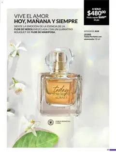 Nuevas ofertas de AVON válidas en toda la República Mexicana desde el 13.09.2025. ¡Encuentra las mejores ofertas en Today Perfume con atomizador 50 ml, Siente la emoción de la esencia de la flor de neroli mezclada con un llamativo bouquet de flor de mariposa.! | Página: 69