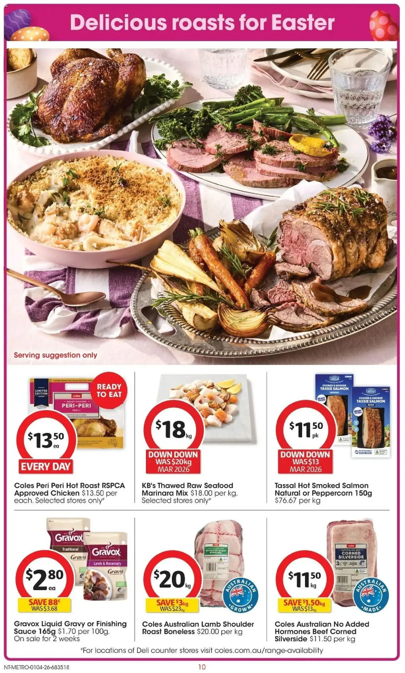 Deals catalogue - valid from 31.03.2026 | Page: 10 | Products: Chicken, Beef, Sauce, Seafood