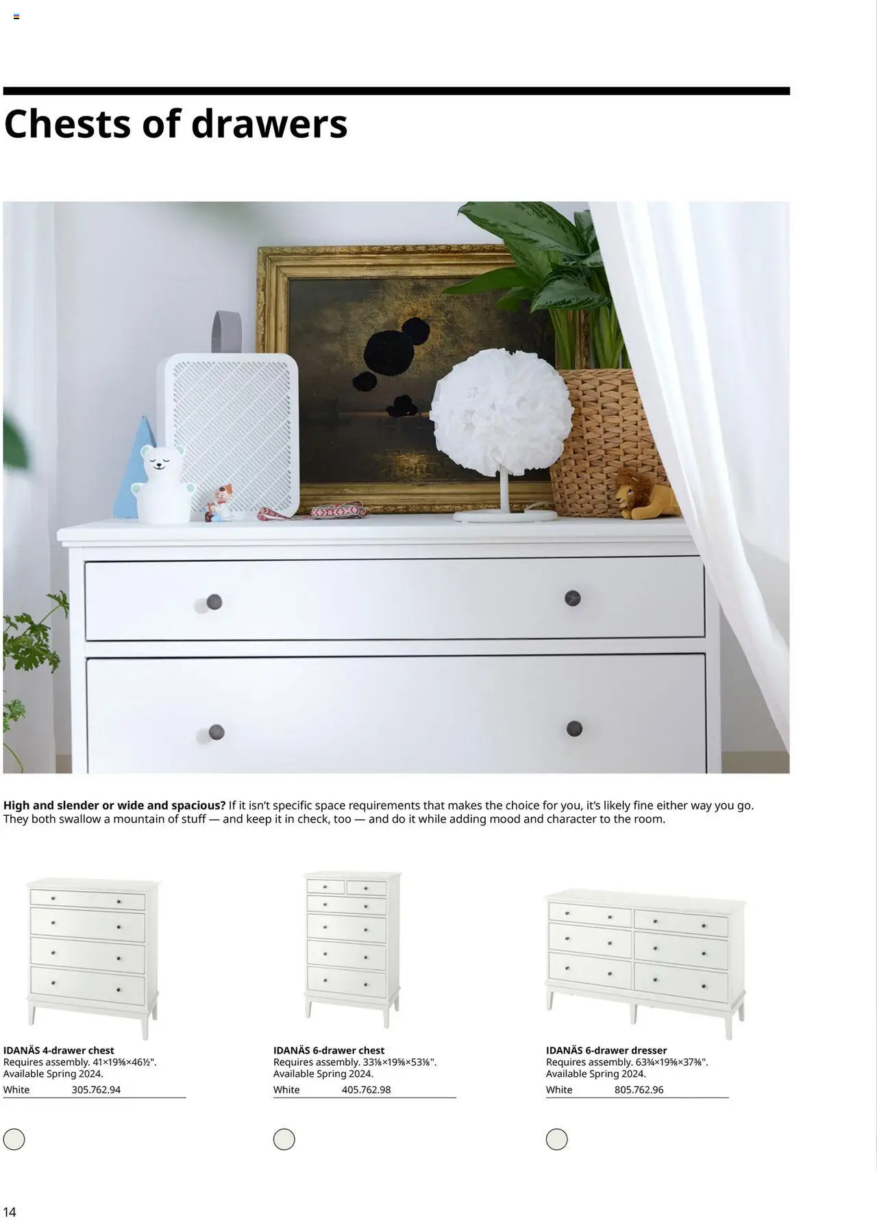 IKEA IDANÄS Series Buying Guide - valid from 01.01.2025 | Page: 14 | Products: Dresser