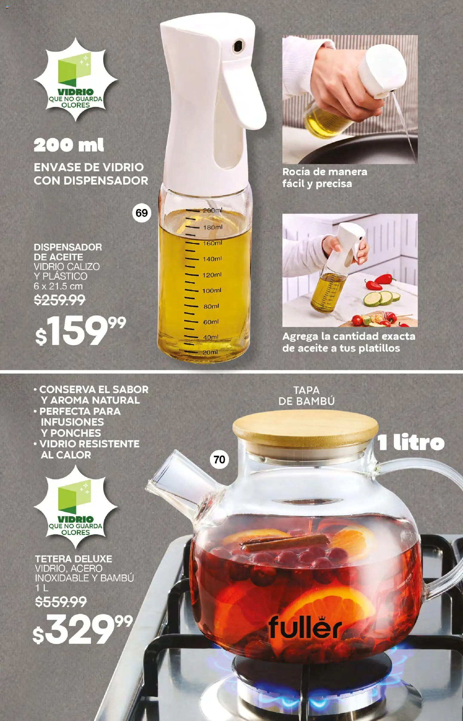Nuevas ofertas de Fuller válidas en toda la República Mexicana desde el 21.01.2026. ¡Encuentra las mejores ofertas en Fuller campaña 21 2026! | Página: 40 | Productos: Aceite, Tetera