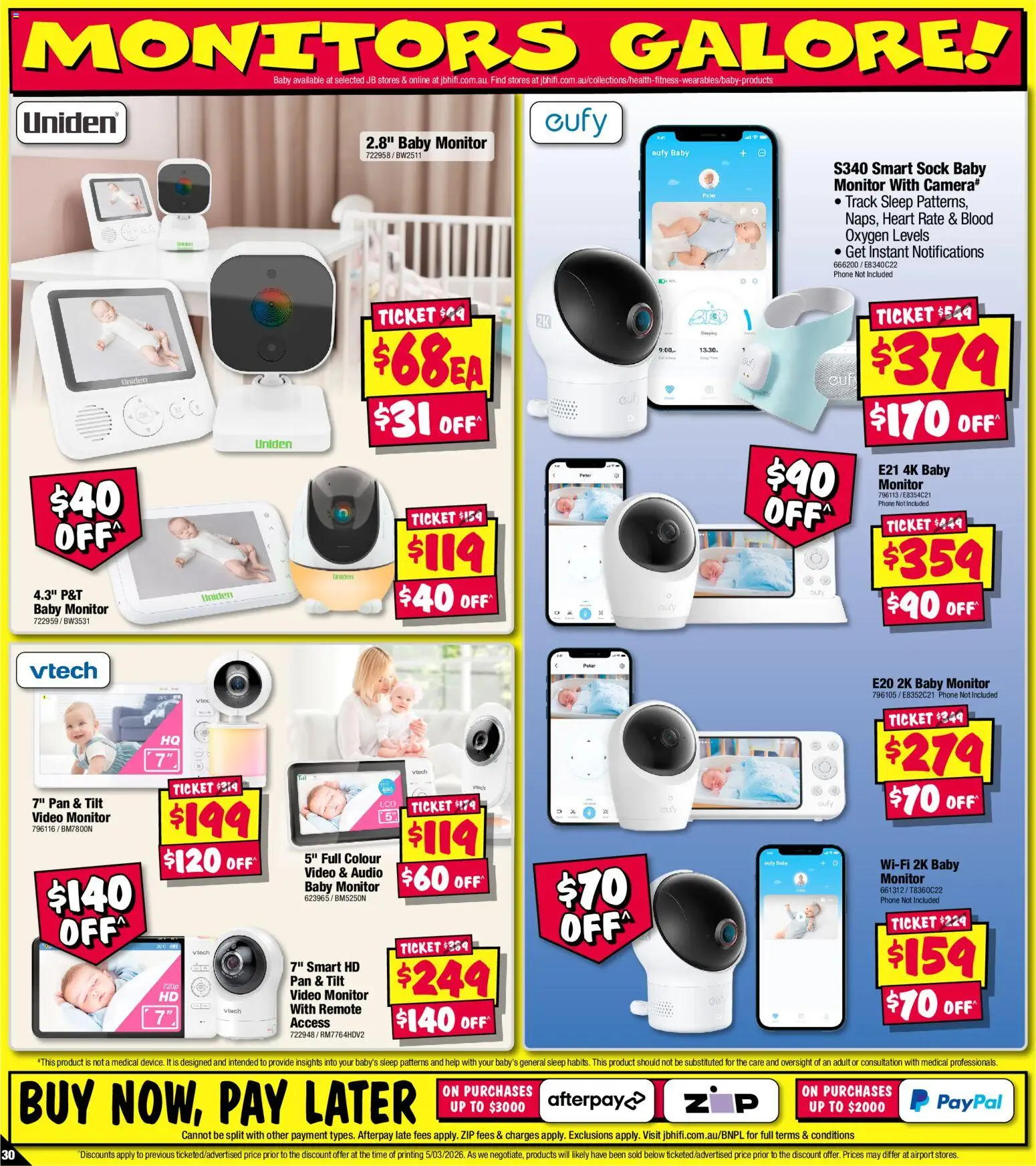 JB Hi-Fi catalogue - valid from 19.03.2026 | Page: 30 | Products: Phone, Monitor, Camera, Audio