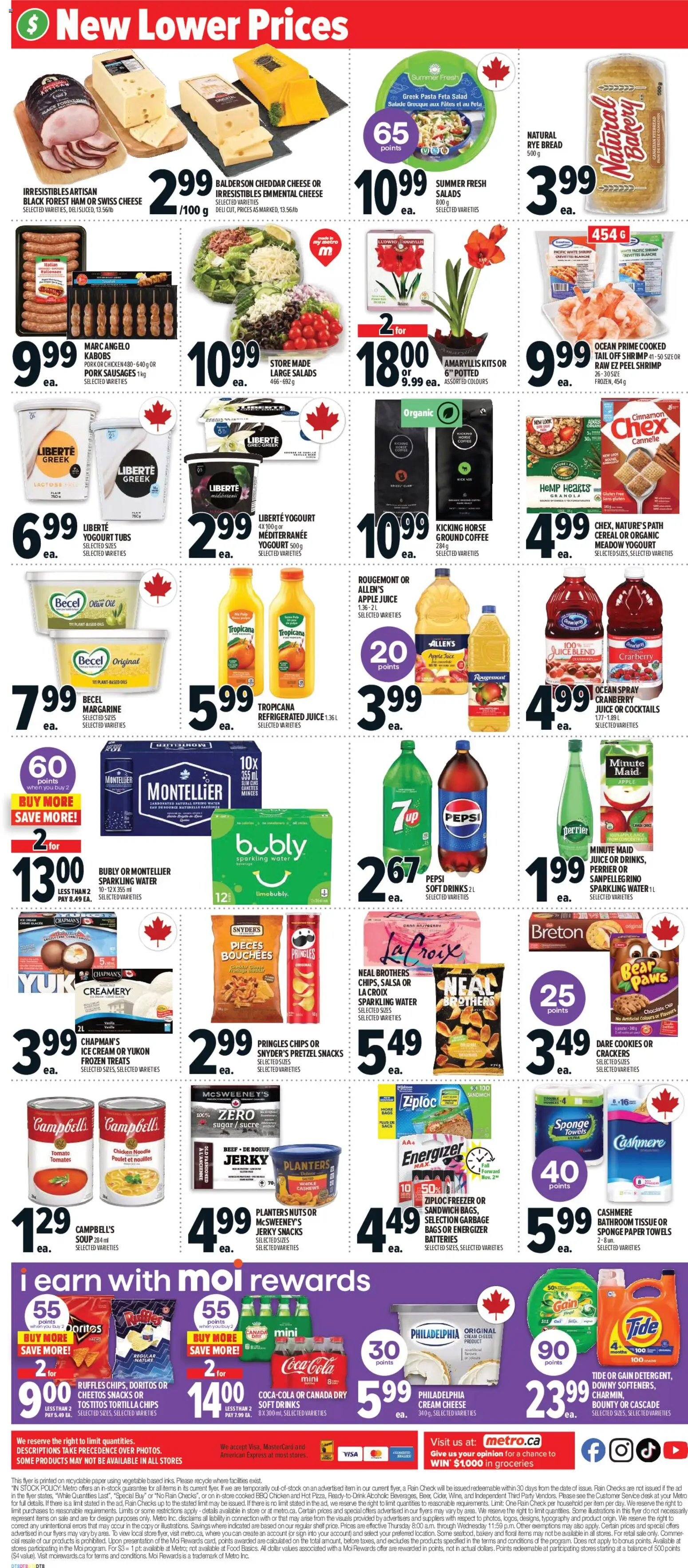 Metro flyer valid from 30.10.2025 | Page: 4 | Products: Pasta, Nuts, Cream, Chicken