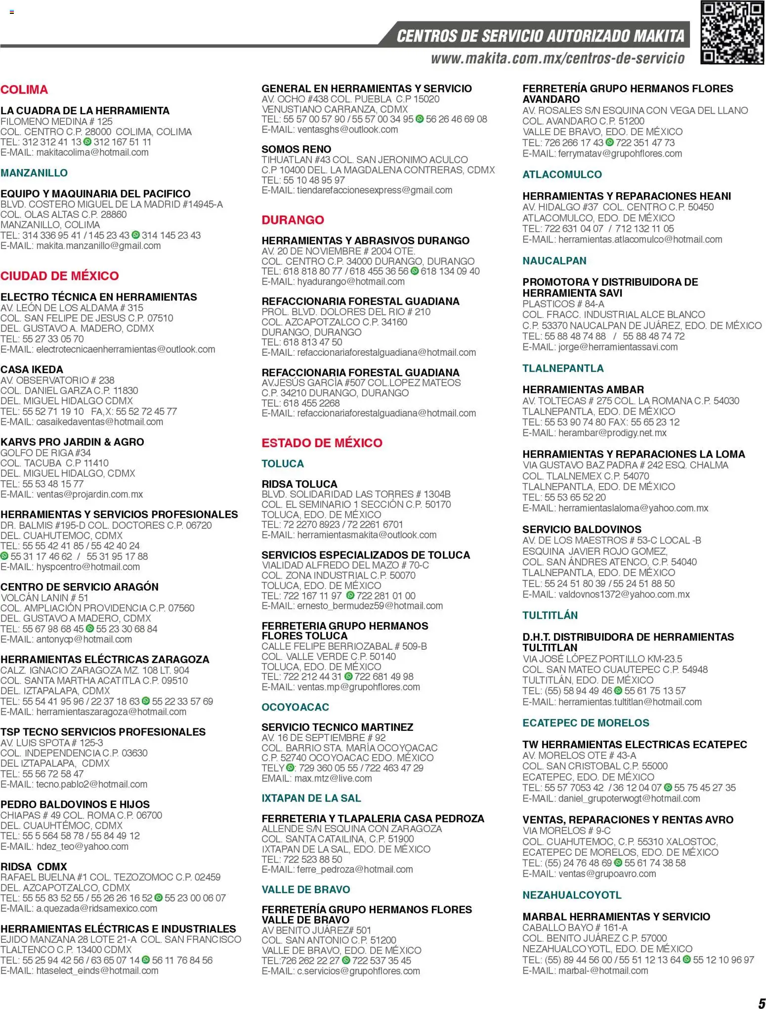 Nuevas ofertas de Makita válidas en toda la República Mexicana desde el 01.01.2024. ¡Encuentra las mejores ofertas en Makita catálogo General! | Página: 5 | Productos: Sal, Manzana