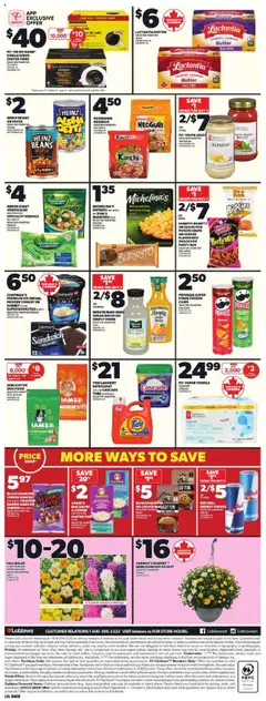 Loblaws flyer valid from 11.09.2025 | Page: 4 | Products: Cream, Ice cream, Basket, Butter