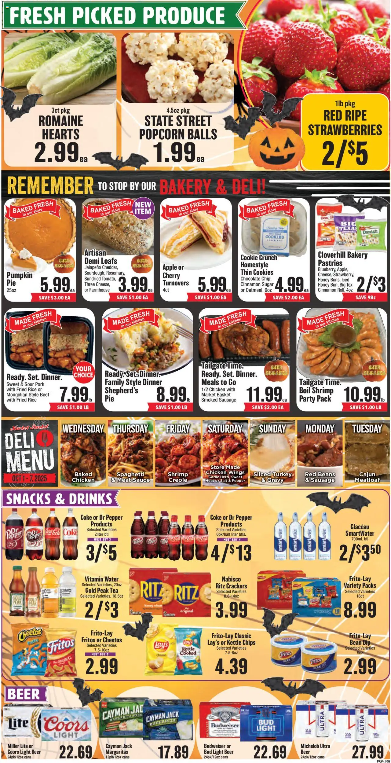 Market Basket - Southeast Texas - valid from 01.10.2025 | Page: 4 | Products: Basket, Strawberries, Sausage, Kettle