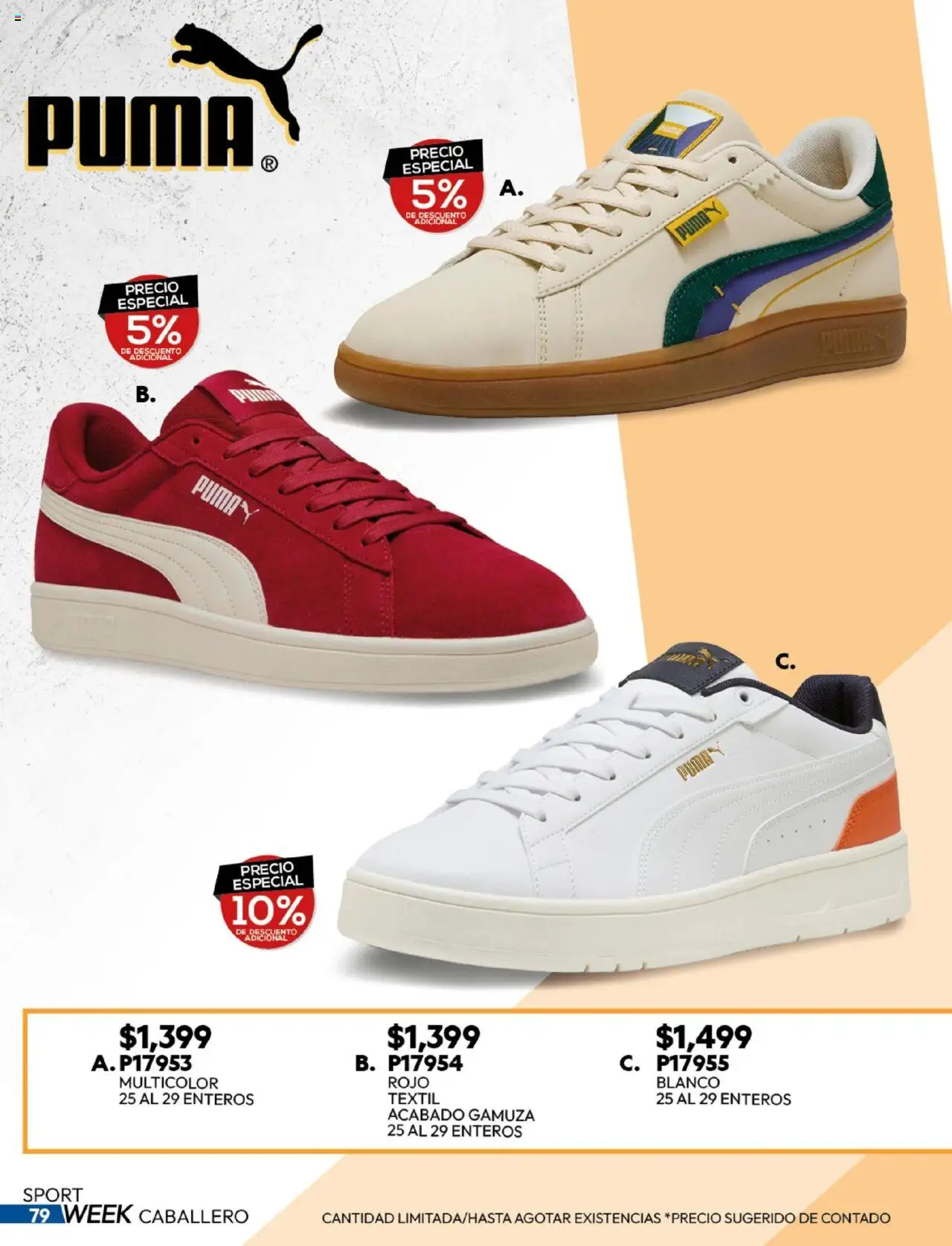 Nuevas ofertas de Cklass válidas en toda la República Mexicana desde el 25.08.2025. ¡Encuentra las mejores ofertas en Cklass - Catálogo Sportweek! | Página: 80 | Productos: Gamuza