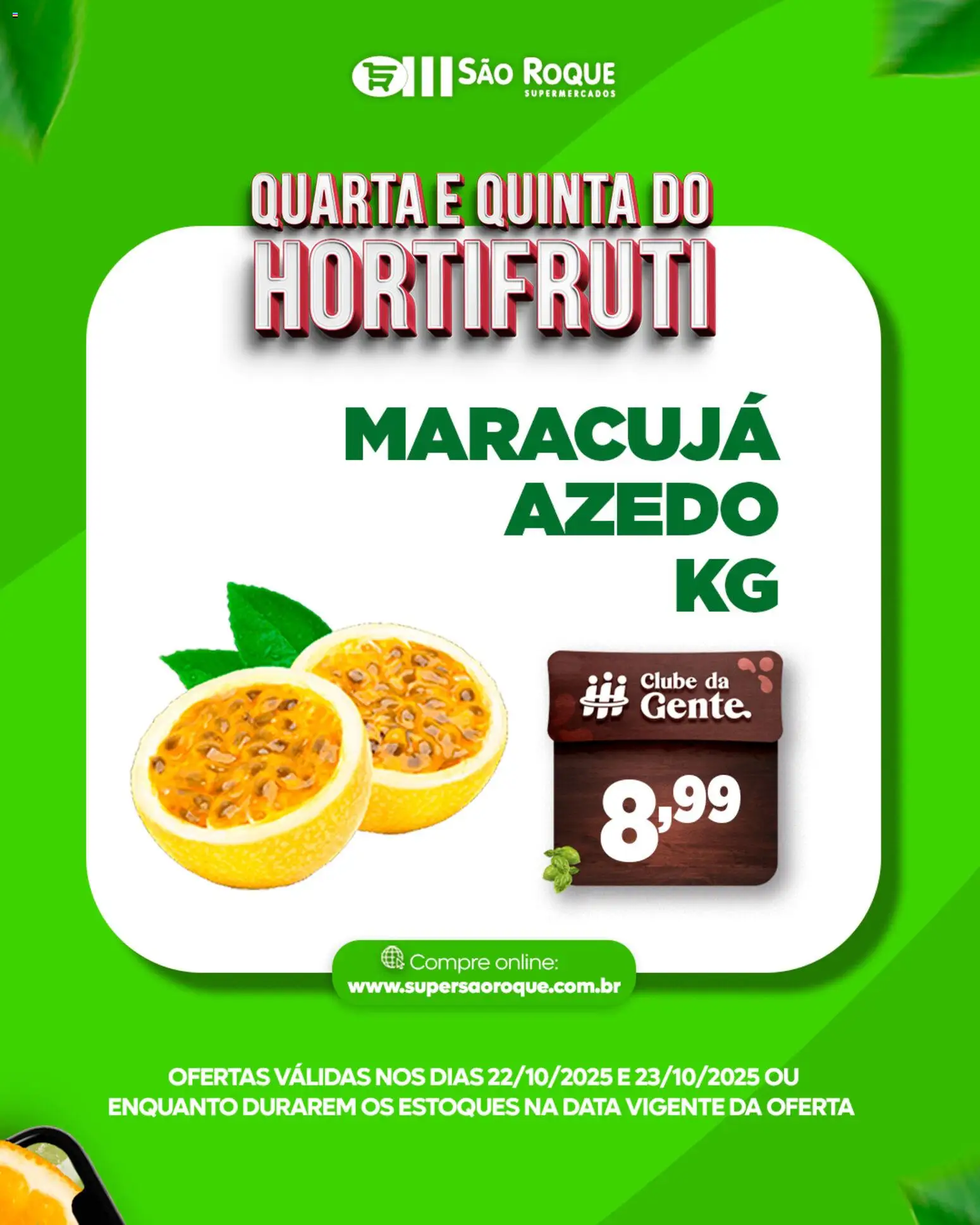 São Roque Supermercados Folheto - válido de 22.10.2025 | Página: 4 | Produtos: Maracujá