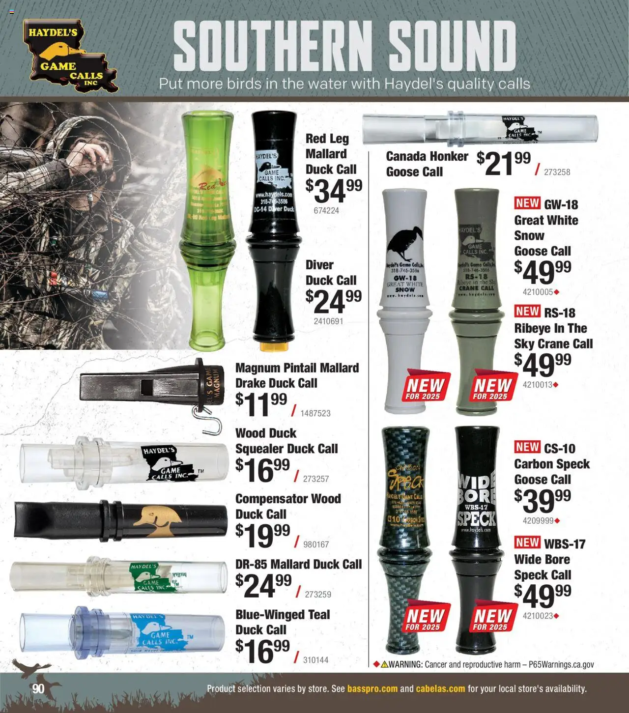 Cabela's Waterfowl 25 - valid from 01.10.2025 | Page: 90 | Products: Water, Game
