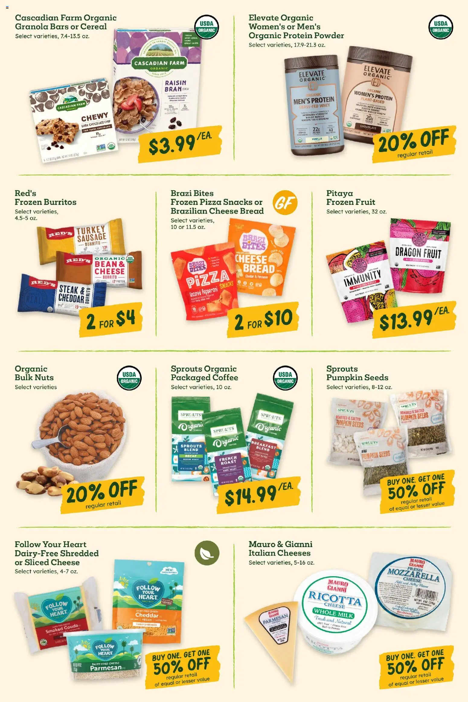 Sprouts Weekly Ad - valid from 18.02.2026 | Page: 5 | Products: Powder, Chocolate, Sausage, Chocolate Chip