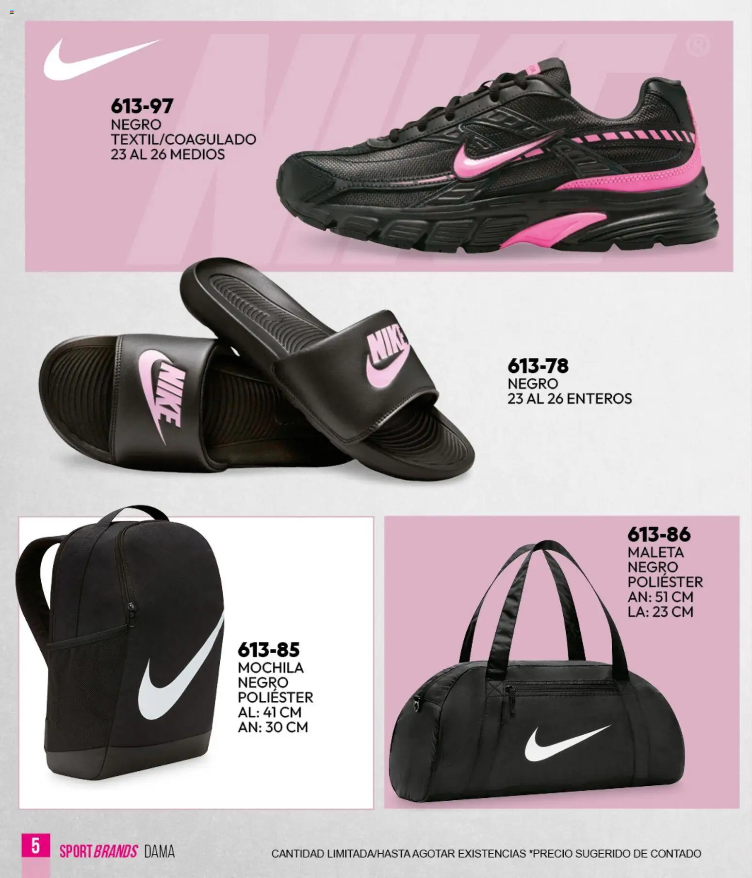 Nuevas ofertas de Cklass válidas en toda la República Mexicana desde el 05.03.2026. ¡Encuentra las mejores ofertas en Cklass catálogo Verano Sportbrands Dama! | Página: 6 | Productos: Mochila, Maleta