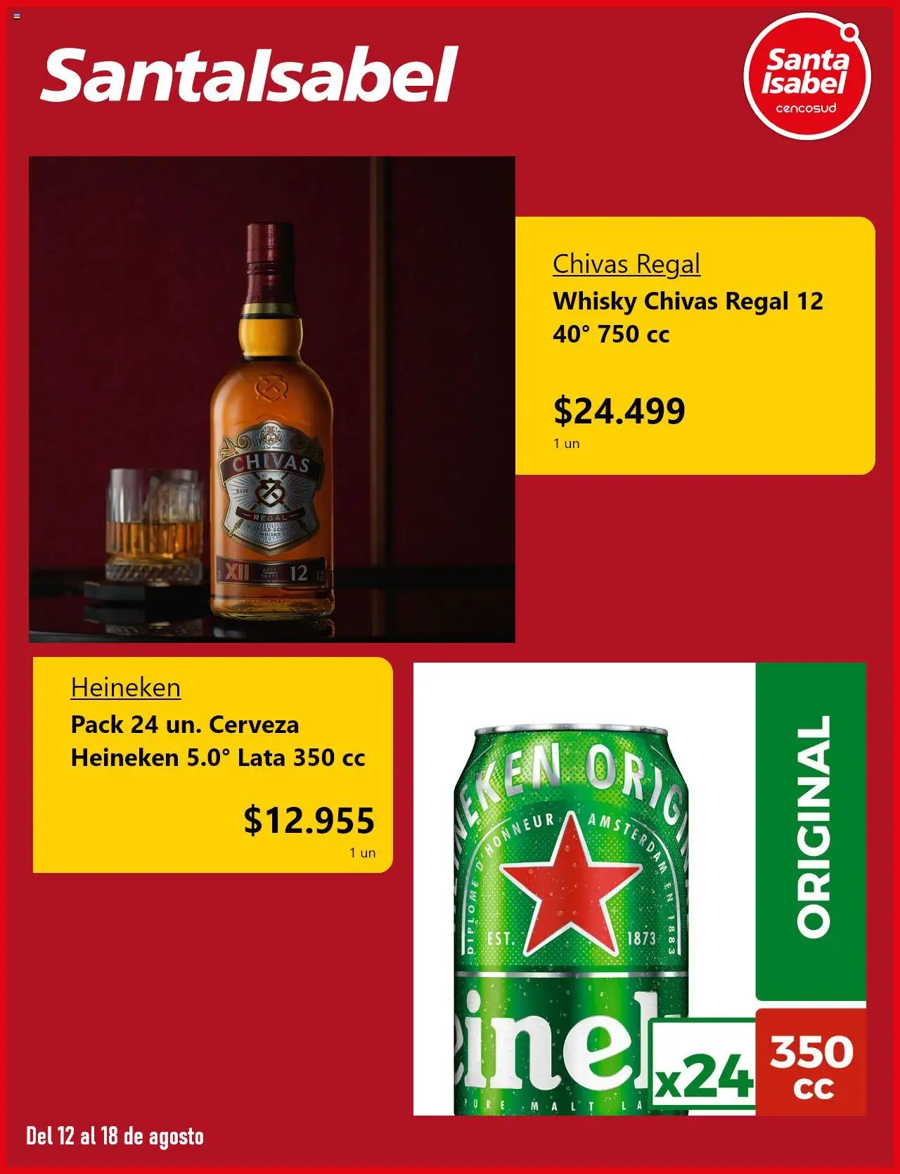 Santa Isabel ofertas  │ válido desde el 12.08.2025 | Página: 5 | Productos: Cerveza, Whisky