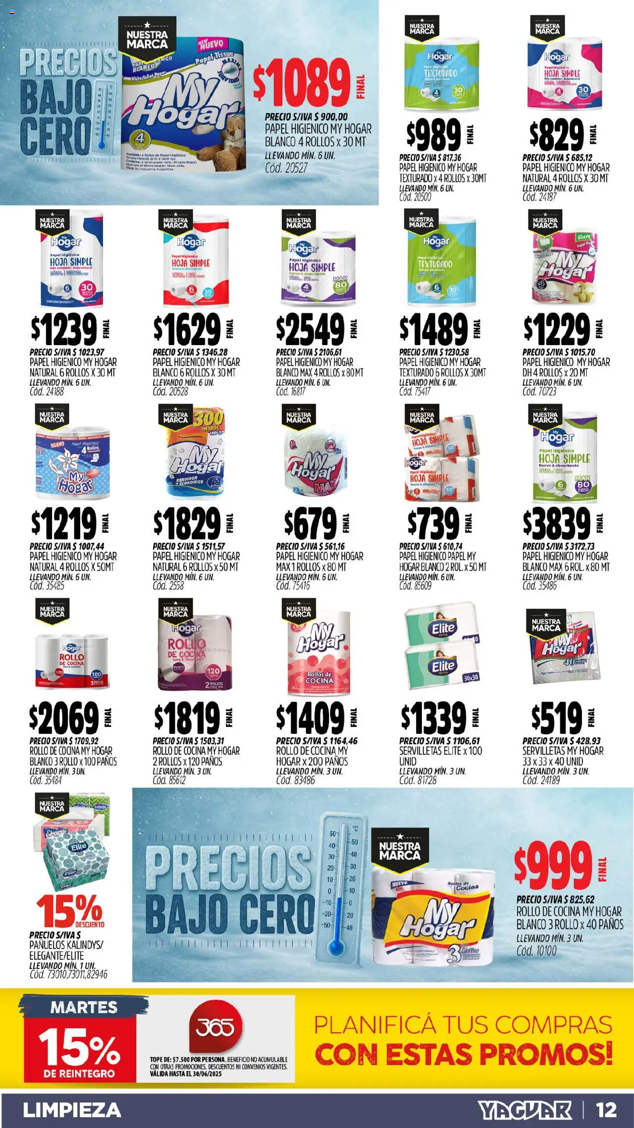 Yaguar - Chaco │ válido desde el 16.06.2025 | Página: 11 | Productos: Papel higiénico, Cocina, Servilletas, Huevo