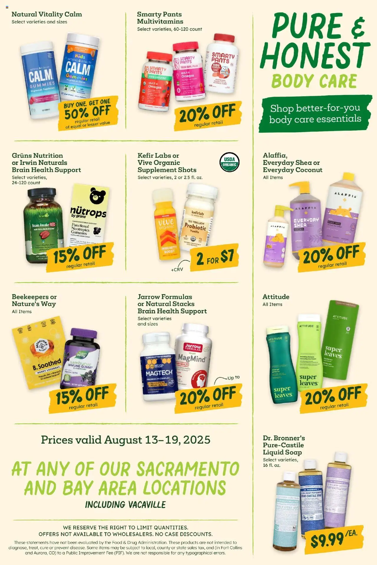 Sprouts Weekly Ad - valid from 13.08.2025 | Page: 10 | Products: Magnesium, Bath, Soap, Case