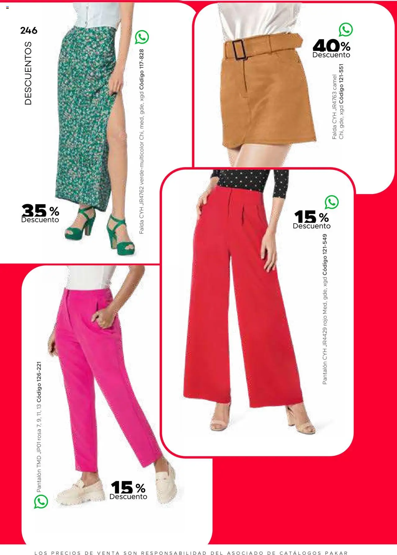 Nuevas ofertas de SC Pakar válidas en toda la República Mexicana desde el 31.01.2025. ¡Encuentra las mejores ofertas en SC Pakar catálogo Ropa! | Página: 246 | Productos: Falda
