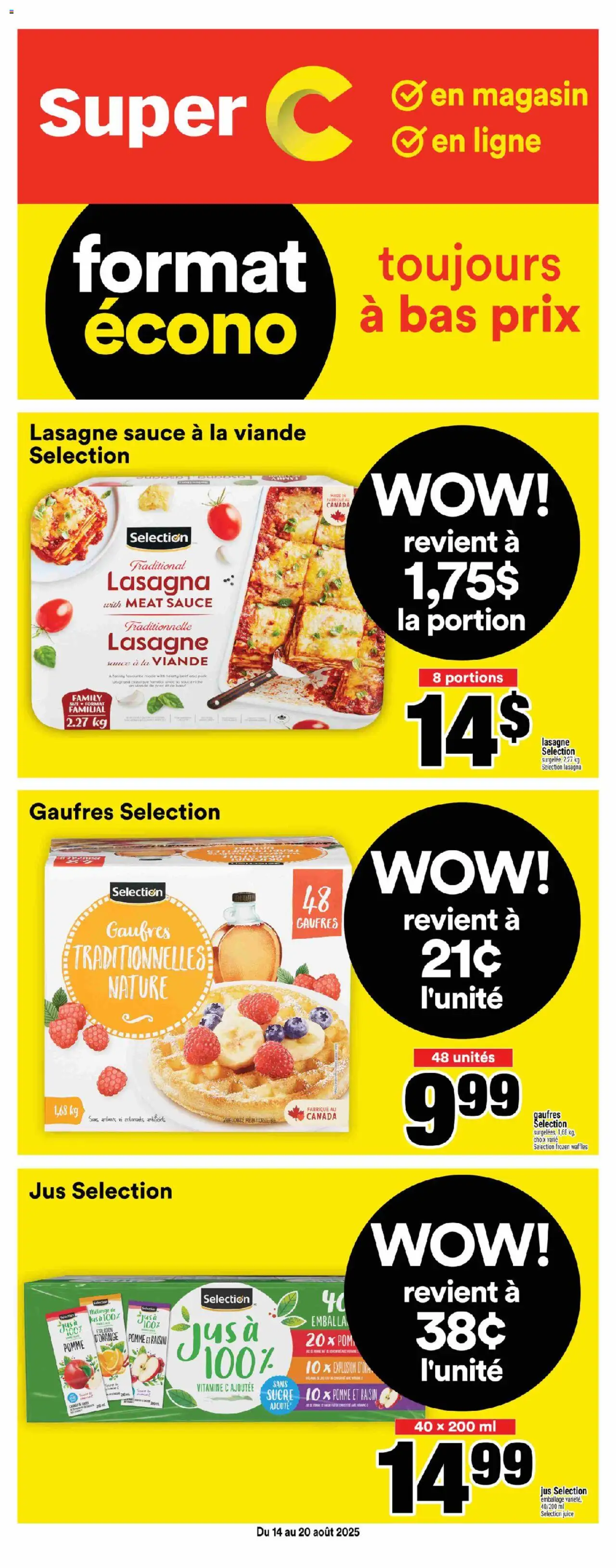 Super C flyer valid from 14.08.2025 | Page: 1