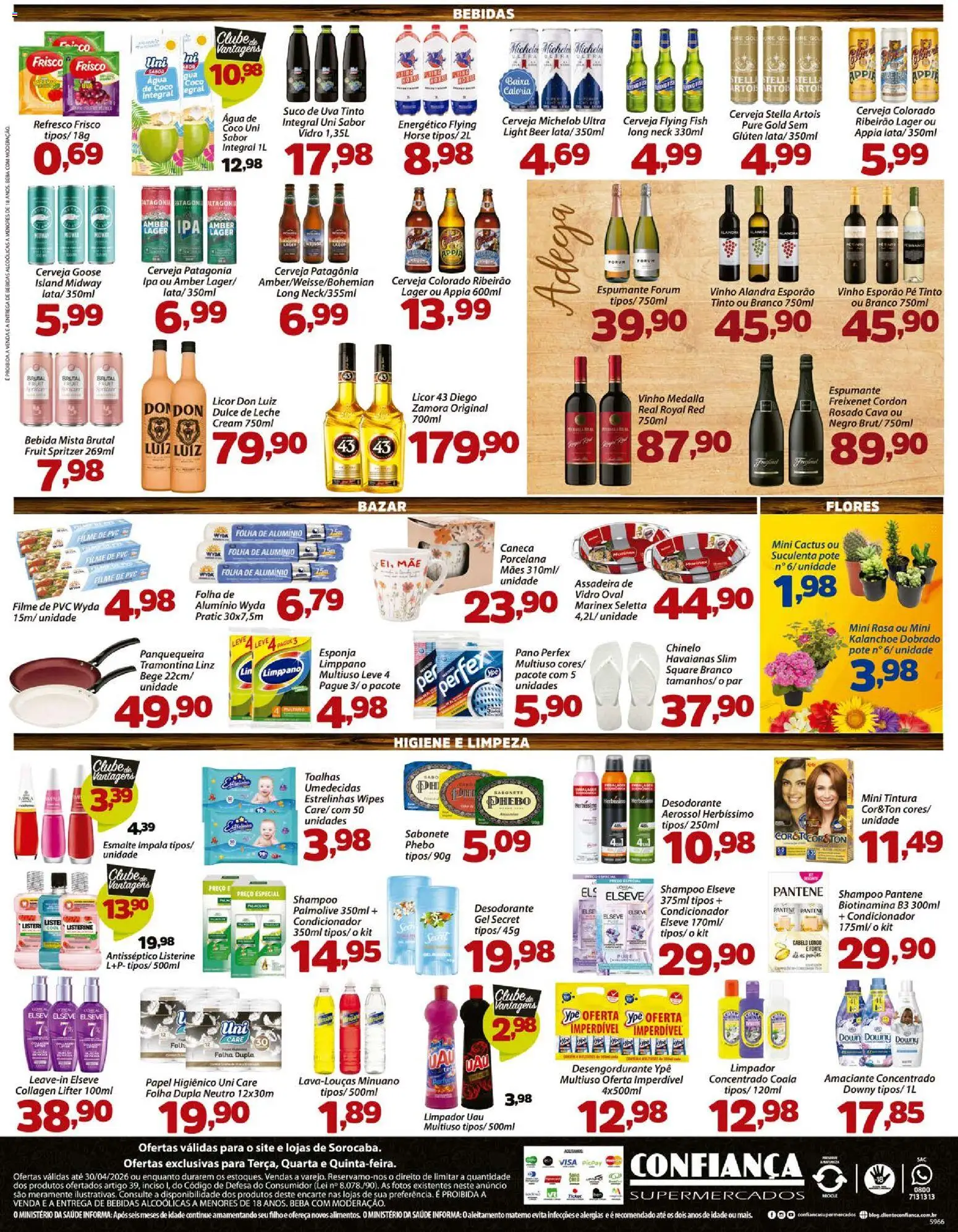Confiança Folheto - válido de 28.04.2026 | Página: 4 | Produtos: Panquequeira, Condicionador, Espumante, Caneca