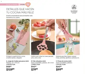 Vista previa de Pinzas de cocina michi, Acero inoxidable y plástico., nuevo folleto de la tienda, válido en México a partir del 02.04.2026 | Página: 32 | Productos: Pala, Juego, Cocina
