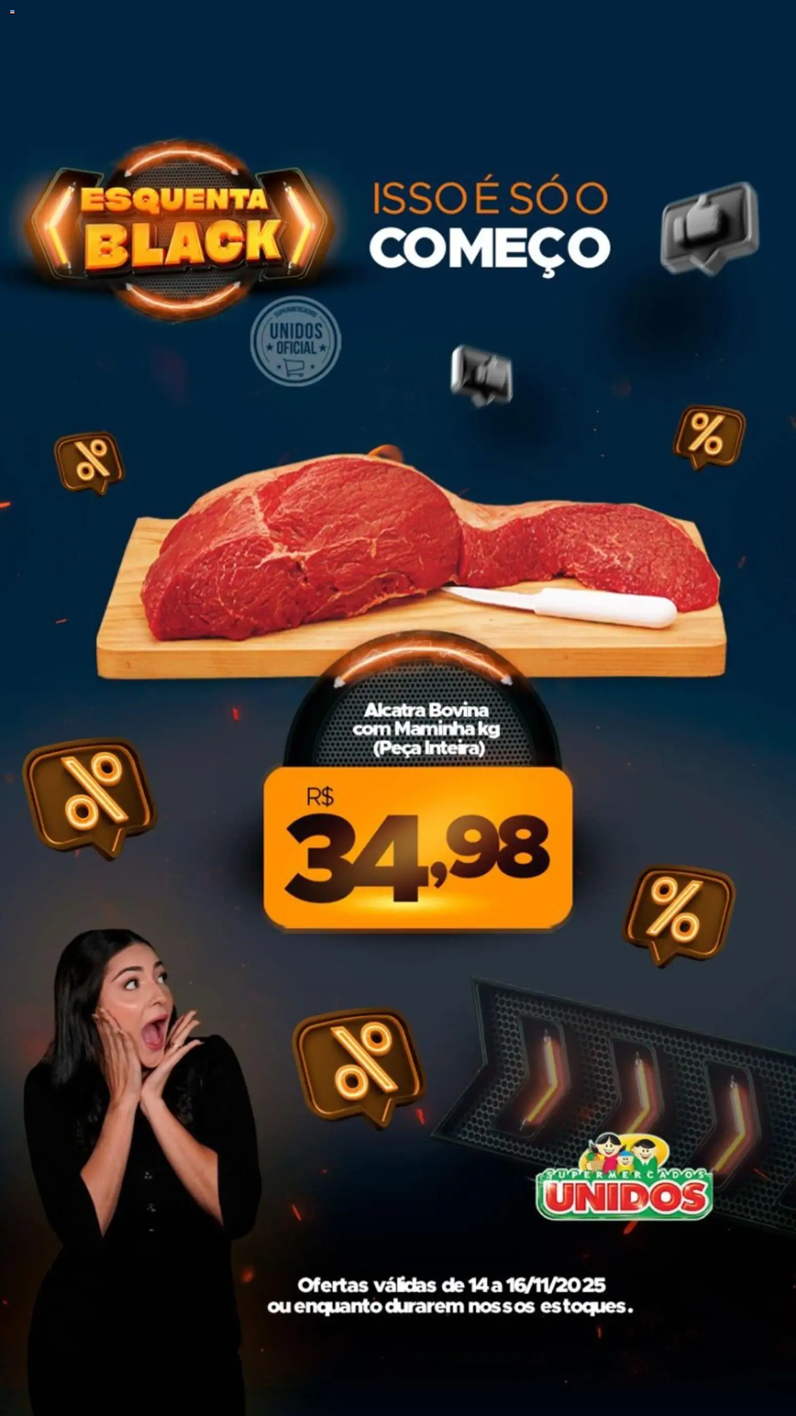 Supermercados Unidos Folheto - válido de 14.11.2025 | Página: 2 | Produtos: Alcatra, Maminha