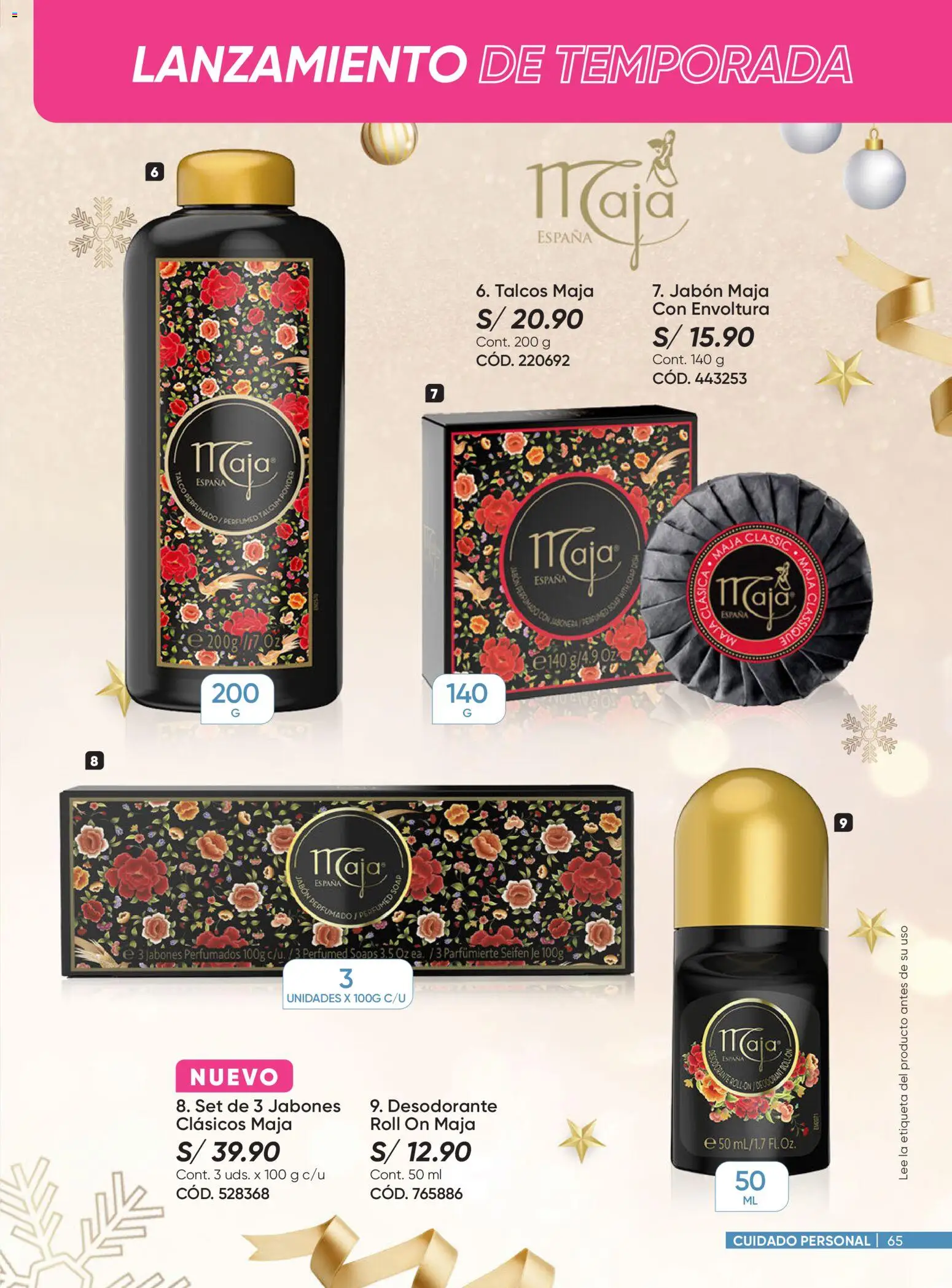 Catálogo Azzorti válido desde 03.11.2025 | Página: 65 | Productos: Jabón, Desodorante, Perfume