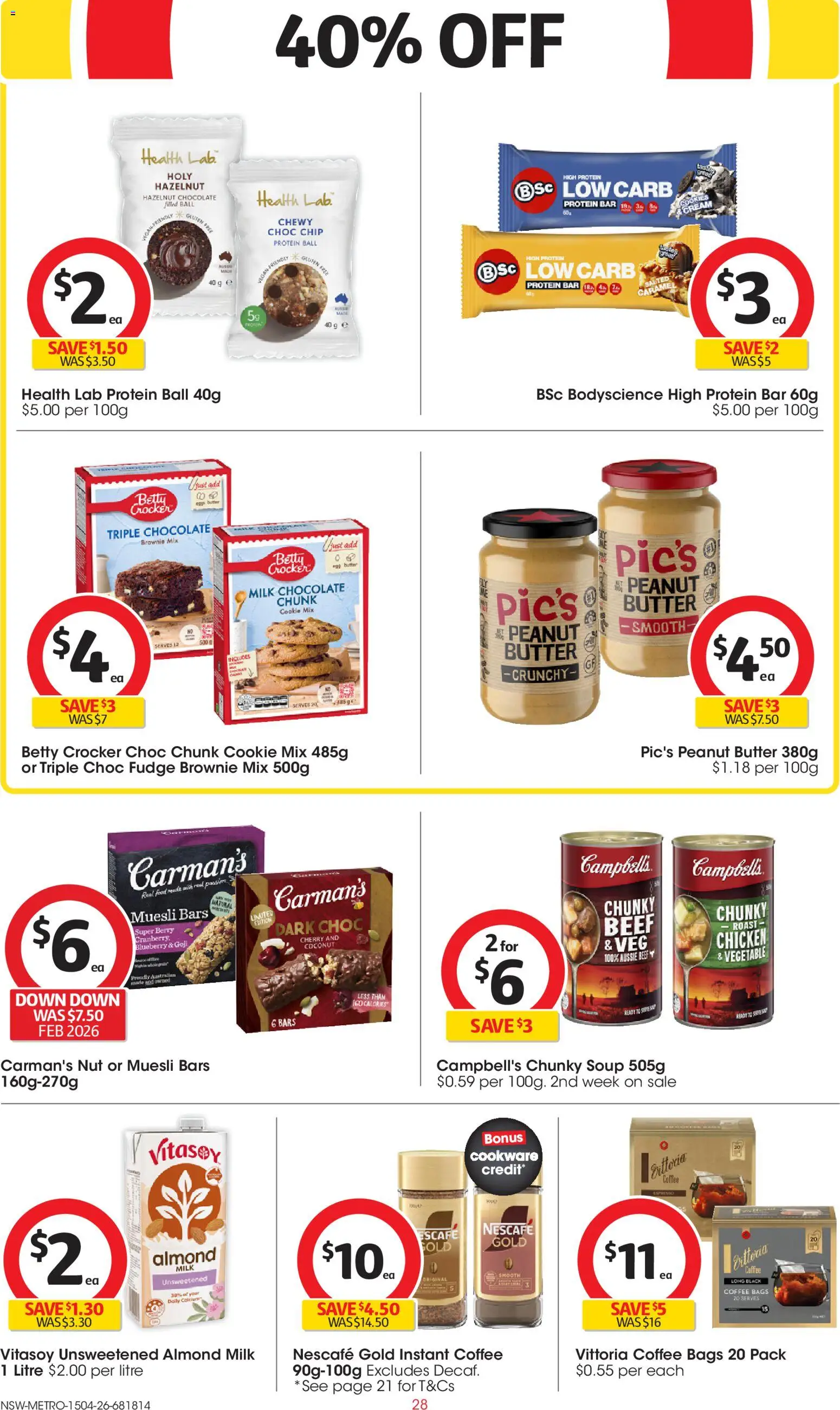 Coles catalogue - valid from 15.04.2026 | Page: 28 | Products: Butter, Chicken, Cookware, Nescafe