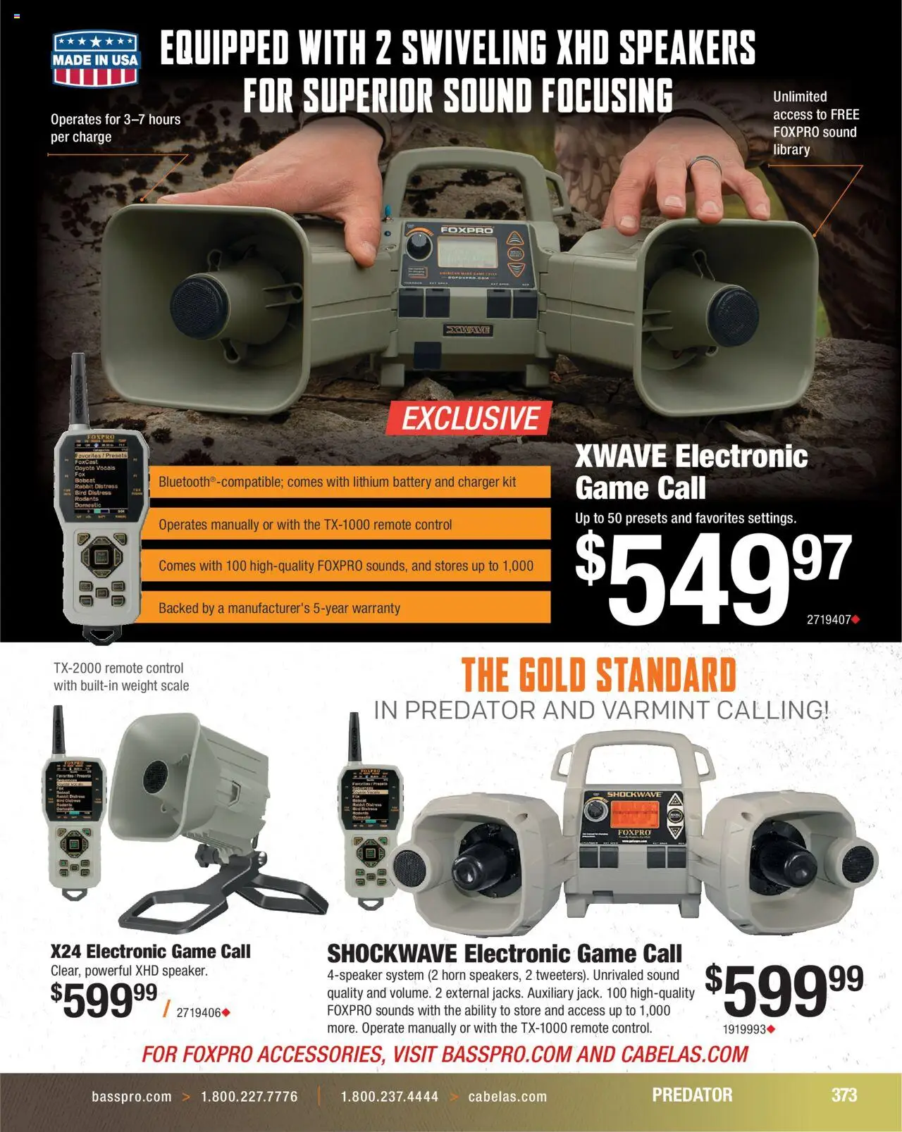Cabela's Hunting Master 25 - valid from 11.08.2025 | Page: 373 | Products: Library, Battery, Charger, Weight